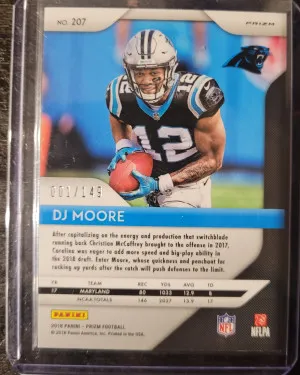 2018 Prizm Red Dj Moore /149 back
