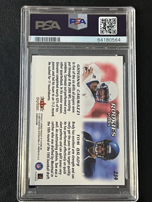 2000 Skybox Dominion Carmazzi Brady PSA 8 back