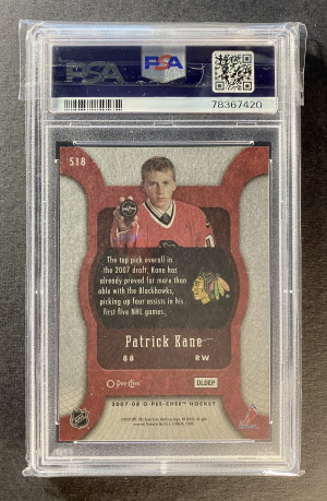 2007 0-PEE-CHEE PATRICK KANE #518 back