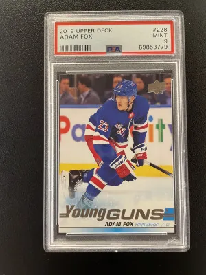 2019 Upper Deck Adam Fox Young Guns front