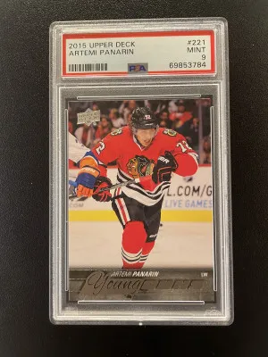 2015 Upper Deck Artemi Panarin Young Guns front