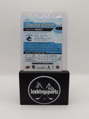 2016-17 Upper Deck Thatcher Demko YG Rookie back