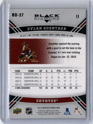 2022-23 Extended Series 2006-07 Black Diamond Star Rookie #BD-37 Dylan Guenther back
