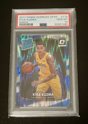 2017 Donruss Optic Kyle Kuzma Shock front