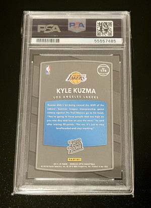 2017 Donruss Optic Kyle Kuzma Shock back