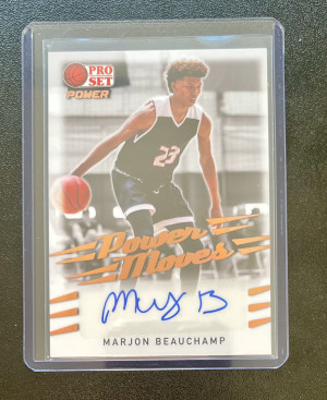 2022 Leaf Pro Set Power Marjon Beauchamp Auto front