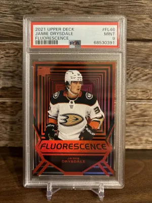 2021 Upper Deck Flourescence Red - Jamie Drysdale front