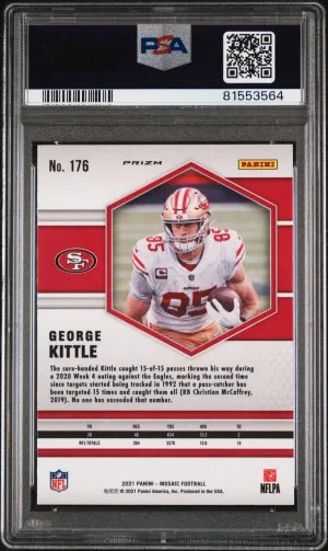 2021 Mosaic George Kittle Genesis PSA 10 back