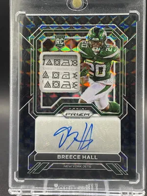2022 Panini Prizm Rookie Black Finite #RPA-BH Breece Hall RPA 1/1 front