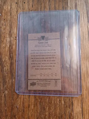 2012 Goodwin Champions Mini Bobby Orr back