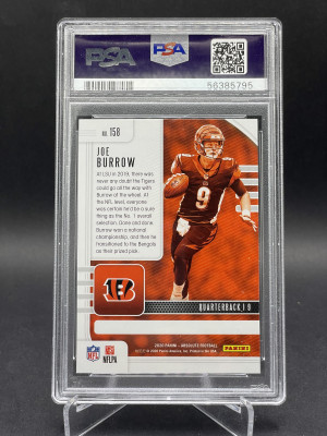 2020 Panini Absolute Joe Burrow RC back