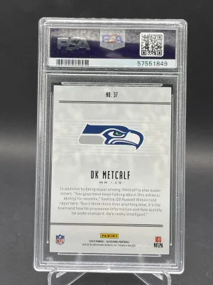 2019 Panini Illusions Retail DK Metcalf RC Card #37 PSA 10 GEM MT back