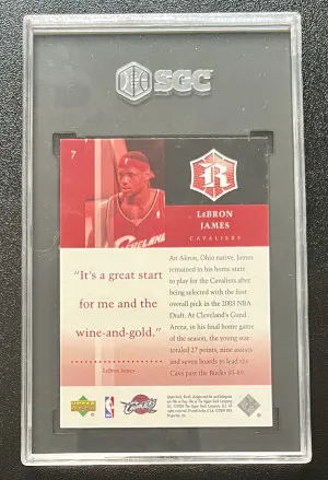 2004 Upper Deck Rivals Box Set Lebron James back