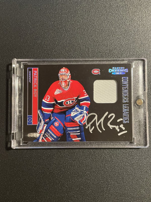 2011-12 Panini Contenders #153 Patrick Roy Contenders Legacies Patch Auto /100 front
