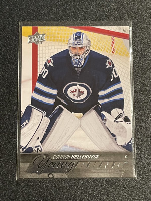 2015-16 Upper Deck #214 Connor Hellebuyck Young Guns front