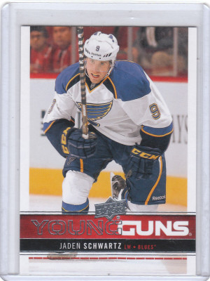 Jaden Schwartz Young Guns RC 2012-13 Upper Deck Rookie #245 Seattle Kraken front