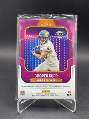 2022 Absolute Football Cooper Kupp Show Stopper Patch /25 back