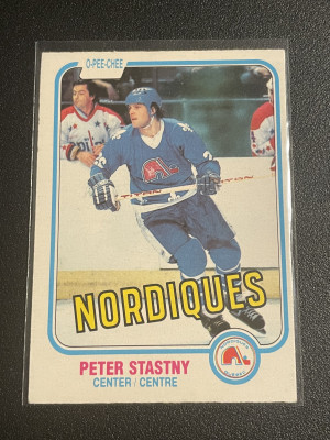 1981-82 O-pee-chee #269 Peter Stastny HoF front