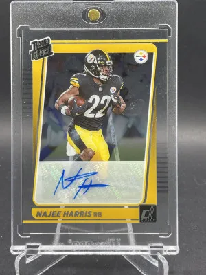 2021 Panini Clearly Donruss NAJEE HARRIS Rated Rookie #60 Pittsburgh Steelers RC front