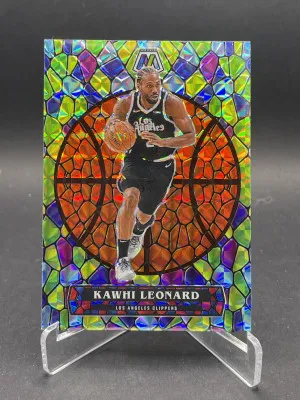 2020-21 Panini Mosaic Basketball - Kawhi Leonard Stained Glass SSP #7 front