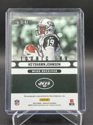 2022 Absolute Iconic Ink Green #II-KJ Keyshawn Johnson /15 back