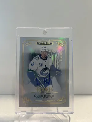 2019/20 Stature Quinn Hughes Auto /199 front