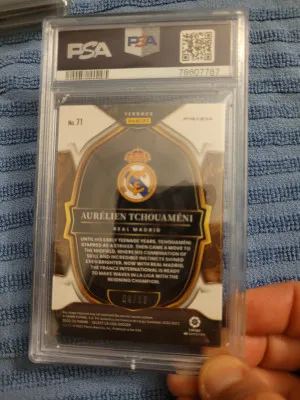 2022 Select La Liga Aurrelien Tchouameni Gold Mojo /10 back