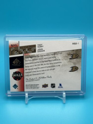 2022-23 SP Game Used All-Star Troy Terry / John Gibson #12/35 AS2-1 back