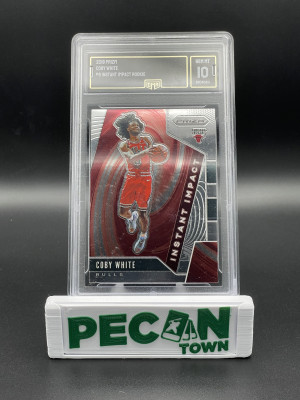 2019 Panini Prizm Coby White Instant Impact GMA 10 front