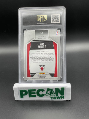 2019 Panini Prizm Coby White Instant Impact GMA 10 back