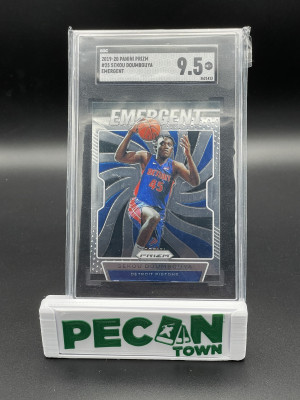 2019-20 Panini Prizm Sekou Doumouya Emergent SGC 9.5 front