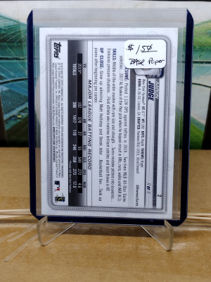 Bowman Paper Aaron Judge #2 Base back