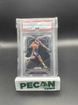 2019-20 Panini Prizm Nickeil Alexander-Walker base rookie PSA 9 front