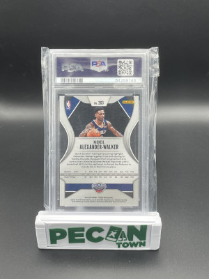 2019-20 Panini Prizm Nickeil Alexander-Walker base rookie PSA 9 back