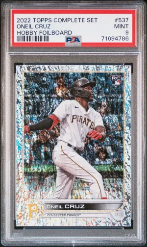 2022 Topps Complete Set Baseball Oneil Cruz #537 PSA 9 71694786 front