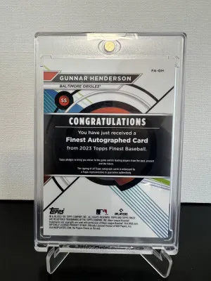 2023 Topps Finest Gunnar Henderson Auto /150
RC back