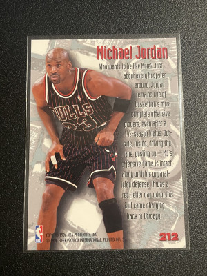 1995 Skybox Metal Nuts & Bolts #212 Michael Jordan back
