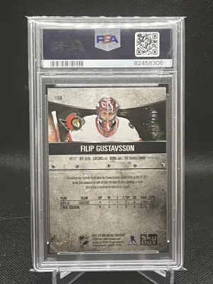 Filip Gustavsson Green PMG 007/100 PSA 10 back