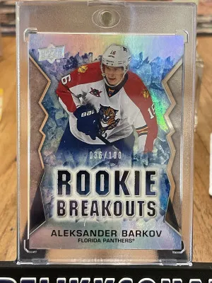 2013-14 UPPER DECK ROOKIE BREAKOUTS /100 RB4 ALEKSANDER BARKOV front
