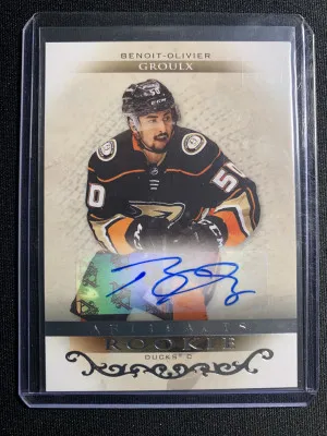 2021-22 ARTIFACTS BENOIT-OLIVIER GROULX ROOKIE AUTO front