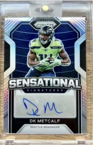2021 Panini DK Metcalf Auto /50 front