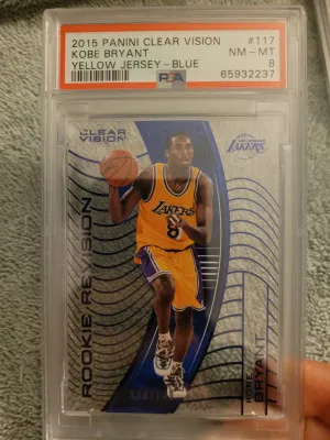 2015 Panini Clear Vision Kobe Bryant Blue /149 front