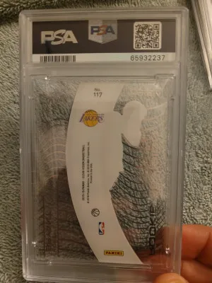 2015 Panini Clear Vision Kobe Bryant Blue /149 back