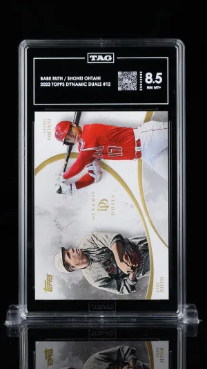 Topps Dynamic Duals Babe Ruth / Shohei Ohtani #12 TAG 8.5 front