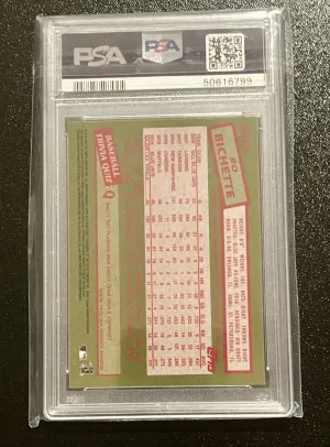 2020 Topps Chrome 1985 Topps Bo Bichette back