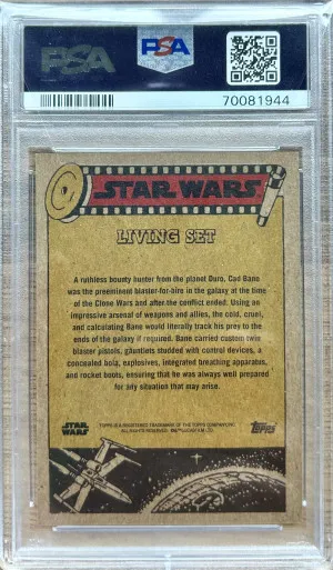 2022 Topps Star Wars Living Cad Bane #290 Star Wars Living PSA 10 back