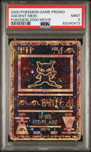 2000 Pokemon Game Movie Ancient Mew # Pokemon 2000 Movie PSA 9 front
