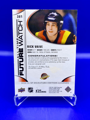 2020/21 SP Legends Rick Vaive All-Time FWA back