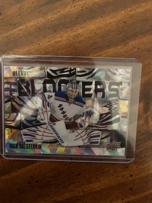 22-23 Allure Igor Shesterkin Blockers - Purple parallel 8/10 front