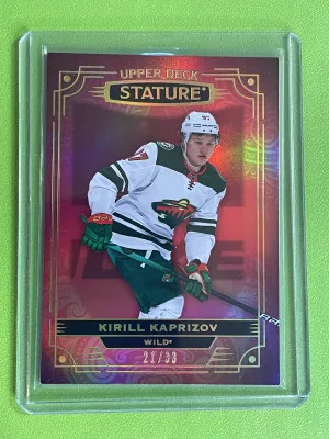 Kirill Kaprizov 22-23 Stature Red photo variant /33 front